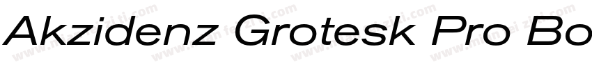 Akzidenz Grotesk Pro Bold Extended字体转换